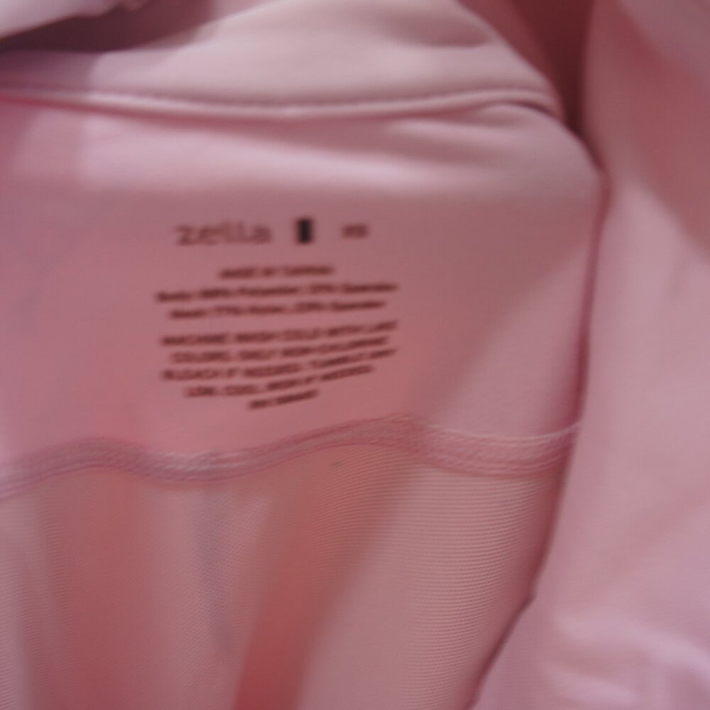 Zella Ruffle Back Accent Performance Jacket Pink … - image 3